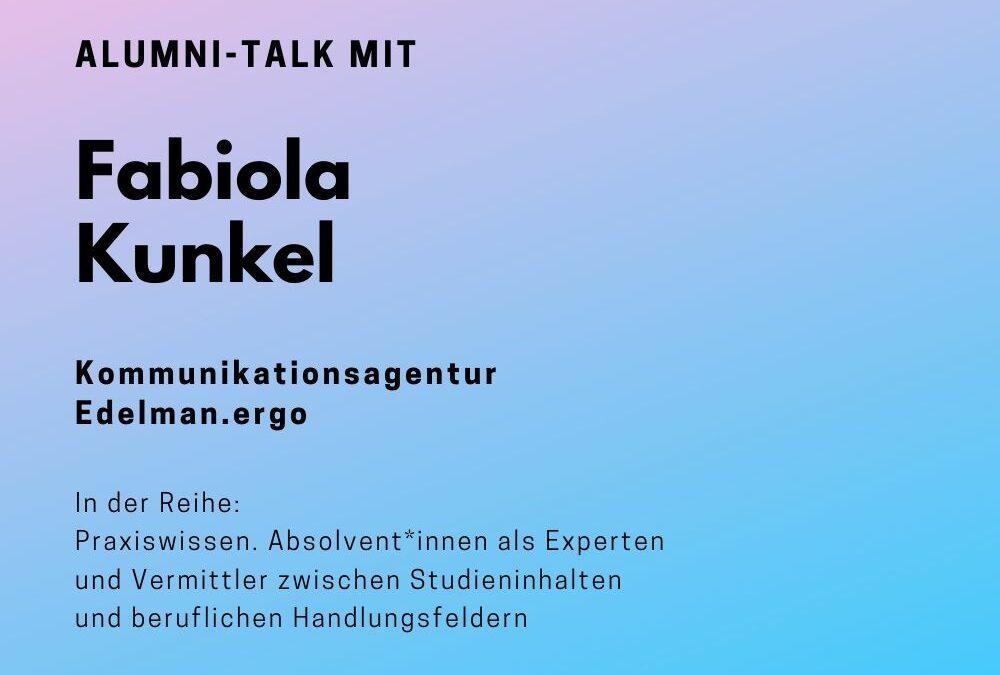 Talk mit Fabiola Kunkel