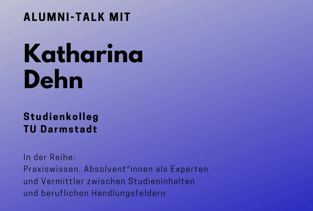 Talk mit Katharina Dehn