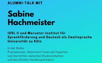 Save the Date! Alumni-Talk mit Sabine Hachmeister am 5. Feb. 2020
