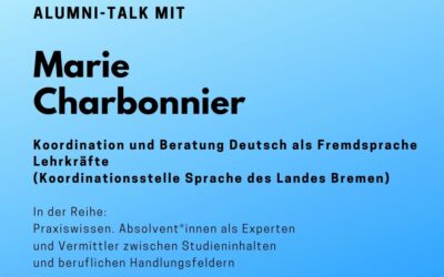 Alumni Talk mit Marie Charbonnier