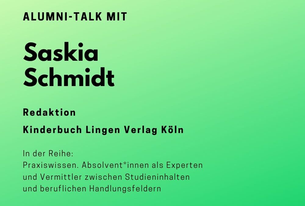 Talk mit Saskia Schmidt