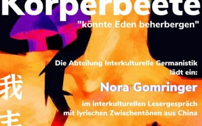 Herzliche Einladung zum interkulturellen Lesergespräch mit Nora Gomringer